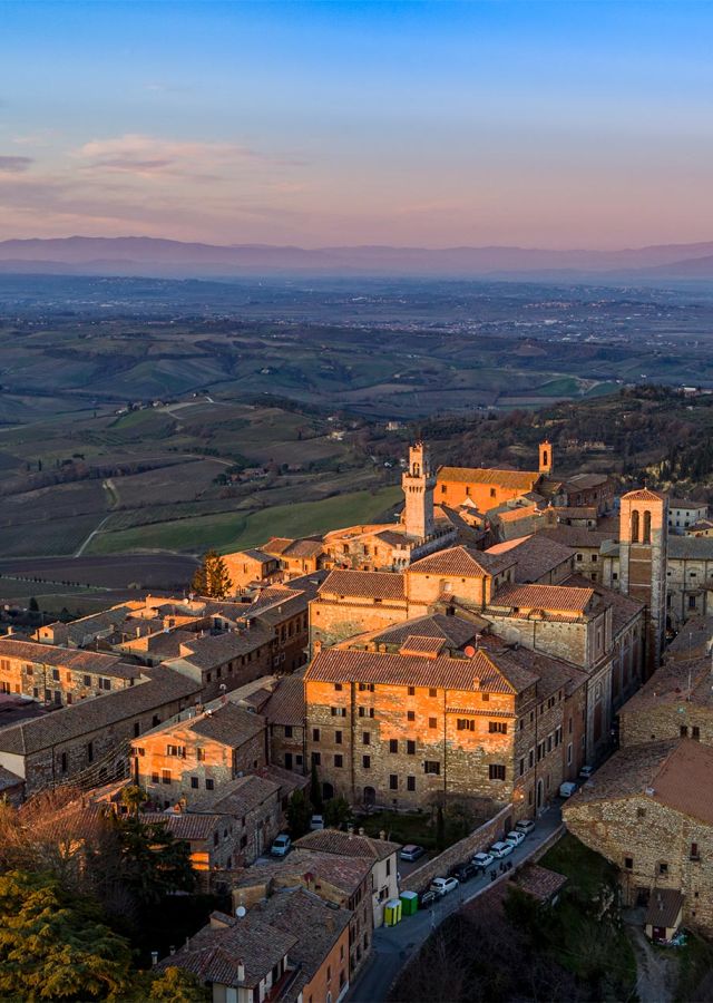 Montepulciano vicino Siena in Toscana